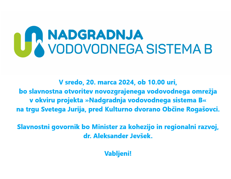 Vabilo otvoritev vodovoda